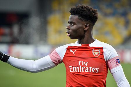 Best performing youngsters: Bukayo Saka at the top
