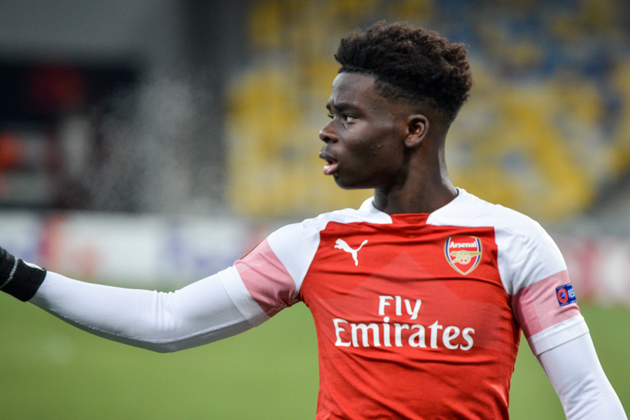 Best performing youngsters: Bukayo Saka at the top